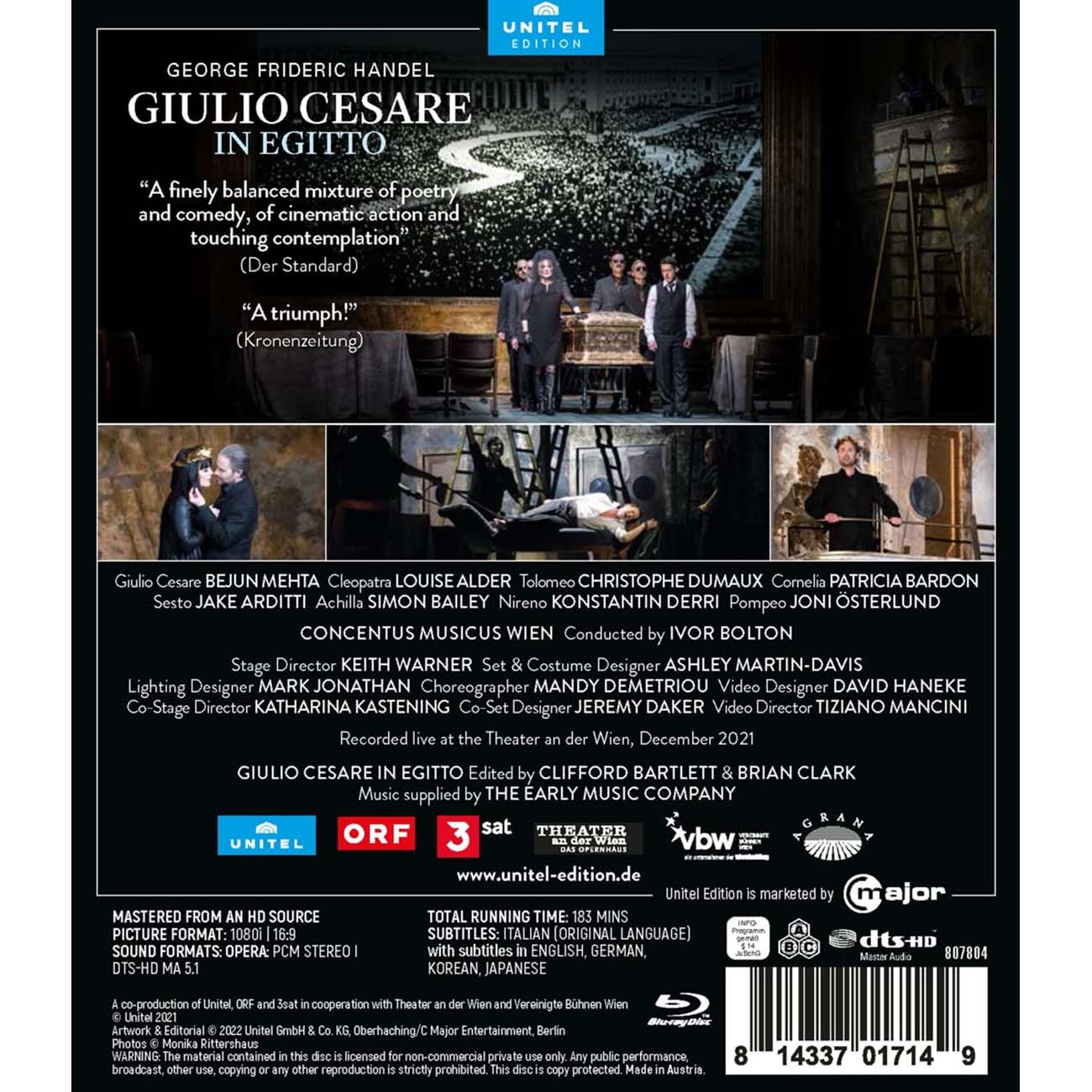 Handel: Giulio Cesare in Egitto (Blu-Ray) – Bejun Mehta